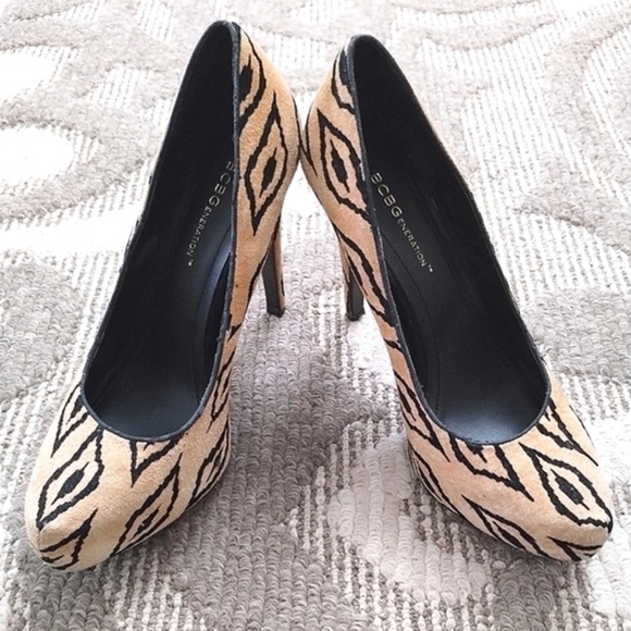 Ikat Print Heels by BCBG - Picture 2 of 10